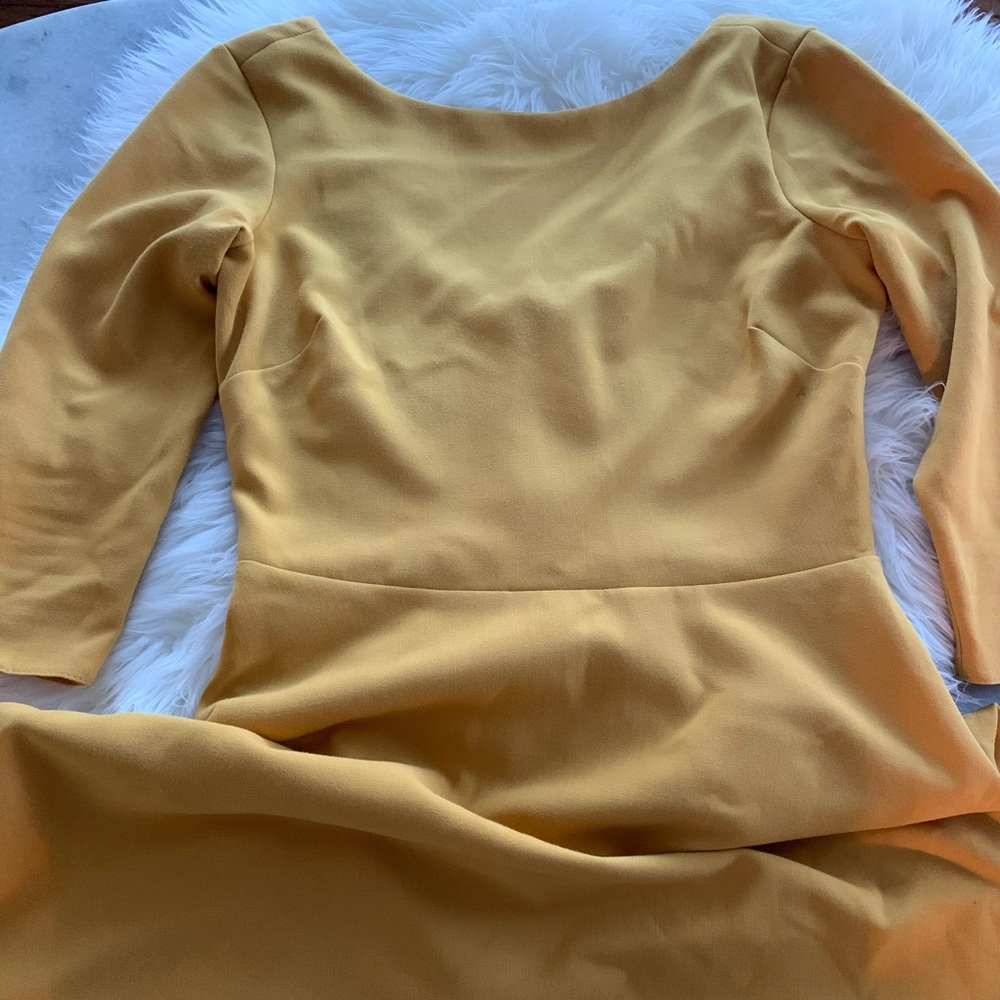 🌻ASOS mustard skater dress